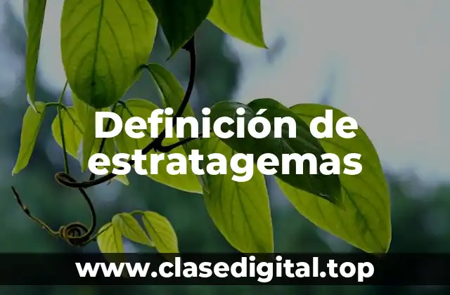 Definición de estratagemas