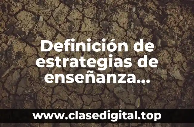 Ejemplos de estrategias de enseñanza aprendizaje Yolanda Campos