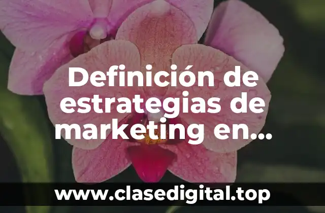 Definición de estrategias de marketing en medios sociales