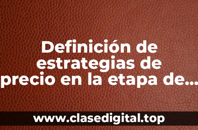 Ejemplos de estrategias de precio en la etapa de madurez