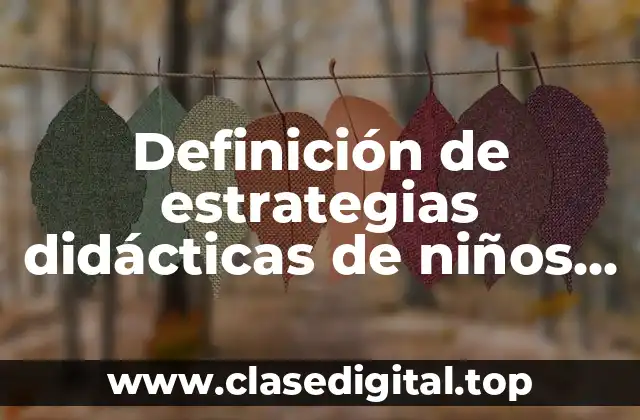 Ejemplos de estrategias didácticas