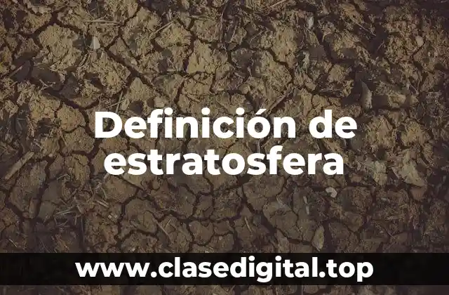 Definición de estratosfera