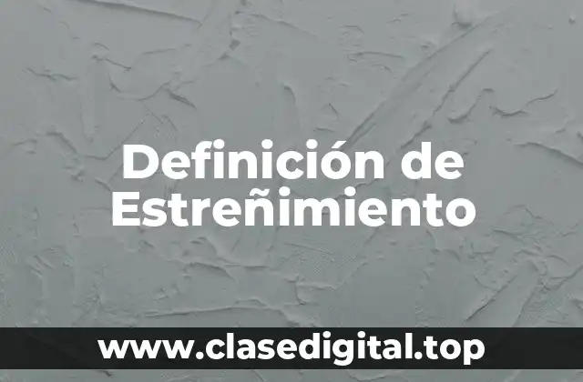 Definición de Estreñimiento