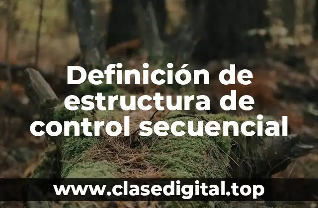 Ejemplos de estructura de control secuencial