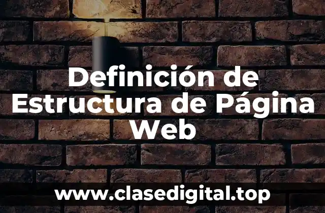 Definición de Estructura de Página Web