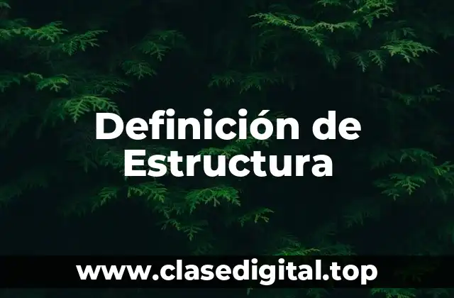 Definición de Estructura