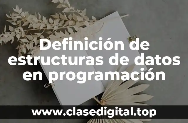Definición de estructuras de datos en programación