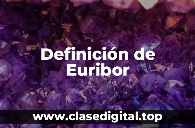 Definición de Euribor