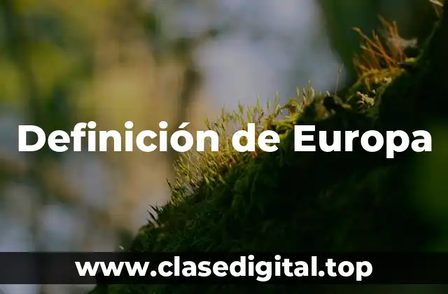 Definición de Europa