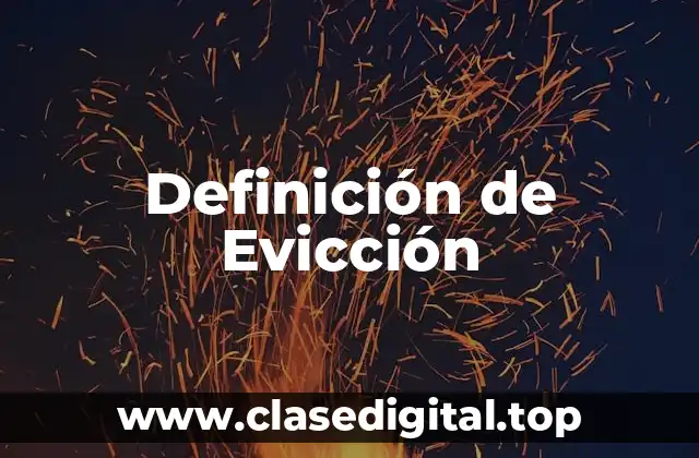 Definición de Evicción