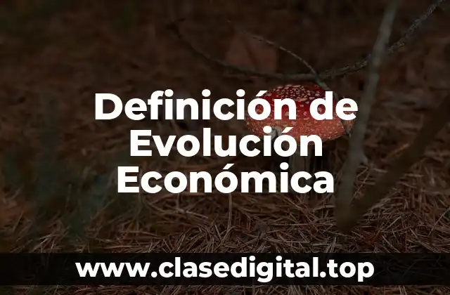 Definición de Evolución Económica