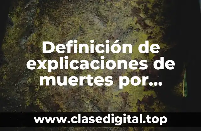 Definición de explicaciones de muertes por decapitación diagnóstico médico