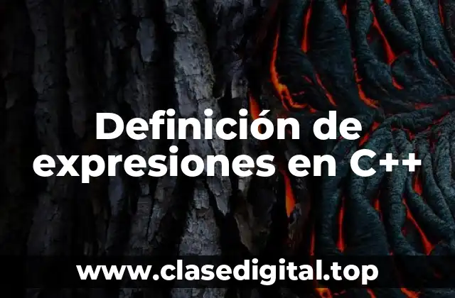 Definición de expresiones en C++