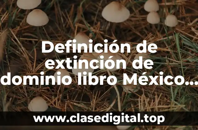 Definición de extinción de dominio libro México 2019