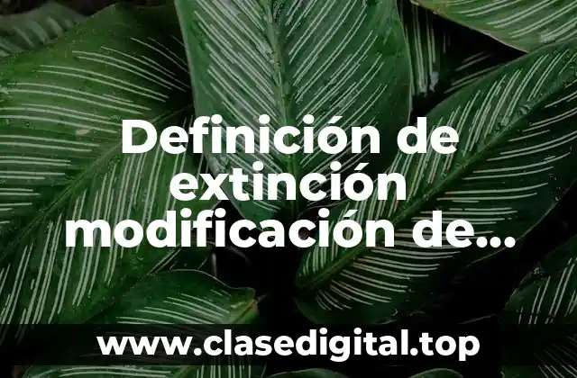 Definición de extinción modificación de conducta