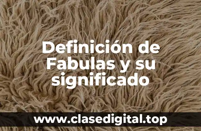 Ejemplos de fabulas