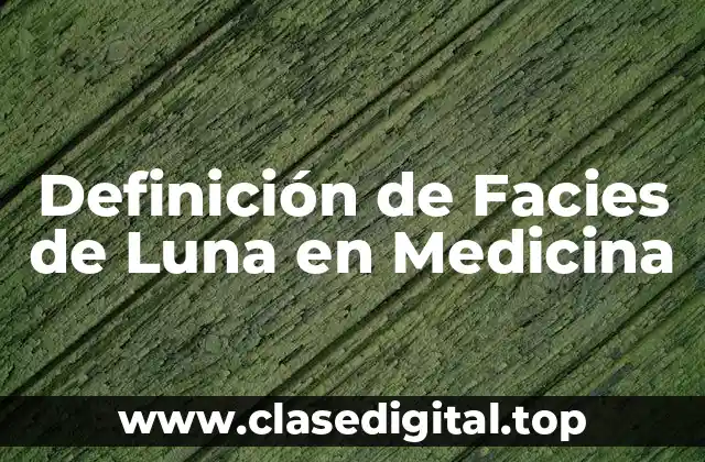 Definición técnica de facies de luna