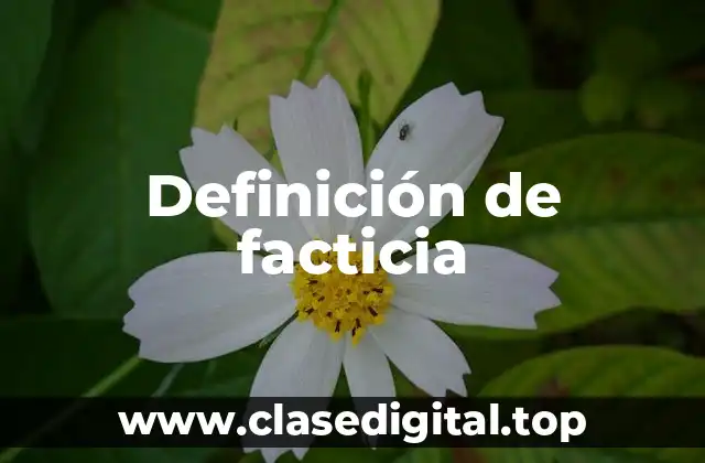 Definición de facticia