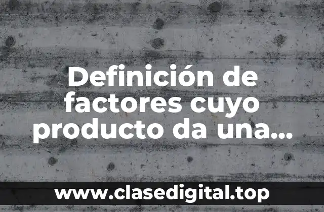 Definición de factores cuyo producto da una suma de cubos