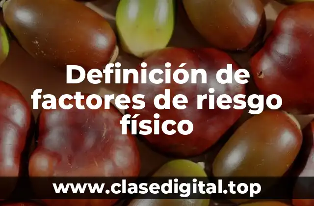 Definición de factores de riesgo físico
