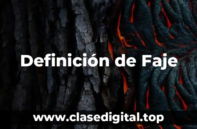 Definición de Faje