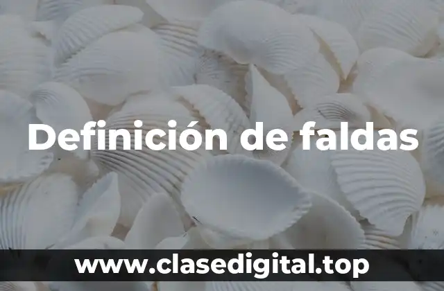 Definición de faldas
