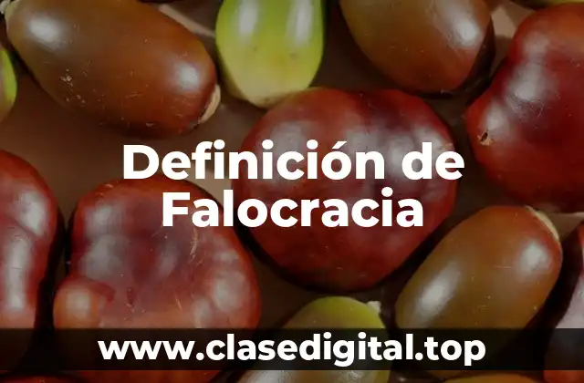 Definición de Falocracia