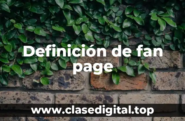 Ejemplos de fan pages