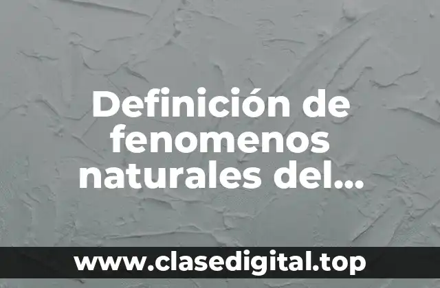 Definición de fenomenos naturales del movimiento rectilineo uniforme acelerado