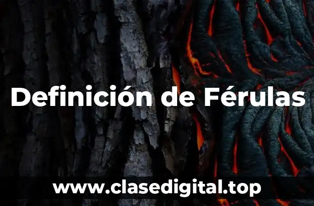 Ejemplos de Férulas