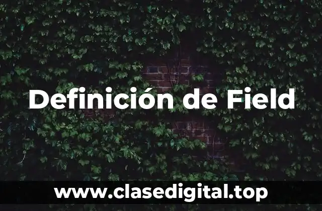 Definición de Field