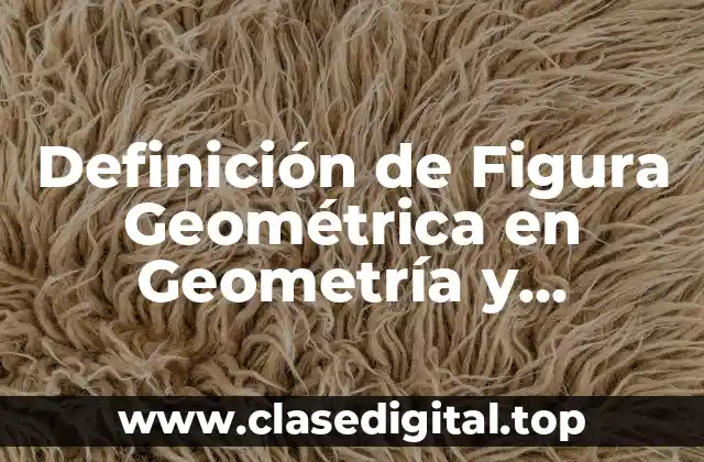 Definición de Figura Geométrica en Geometría y Trigonometría