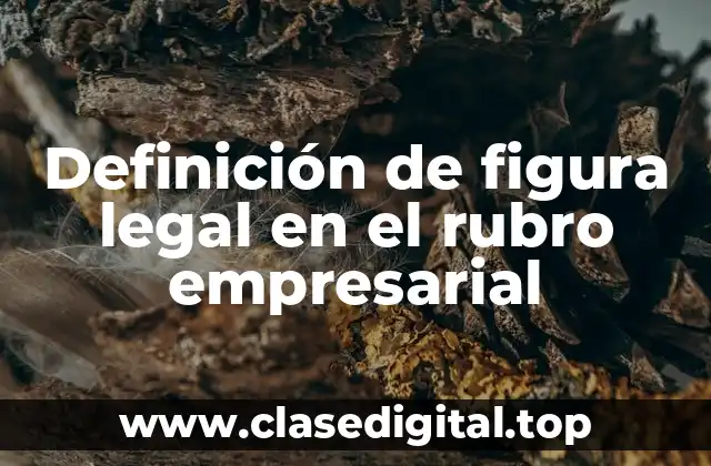 Definición de figura legal en el rubro empresarial