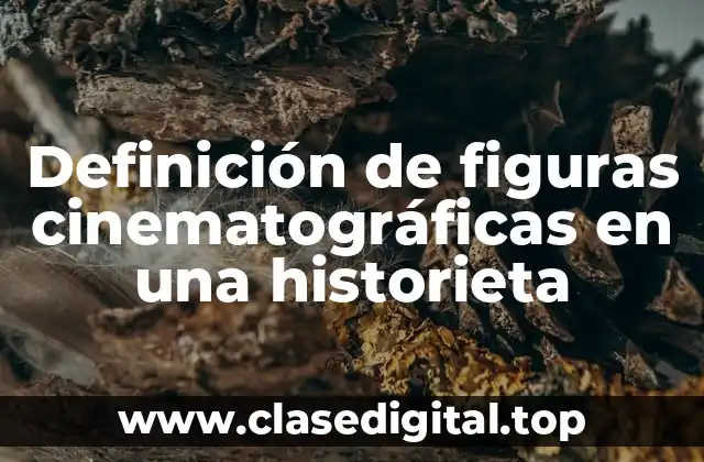 Definición de figuras cinematográficas en una historieta