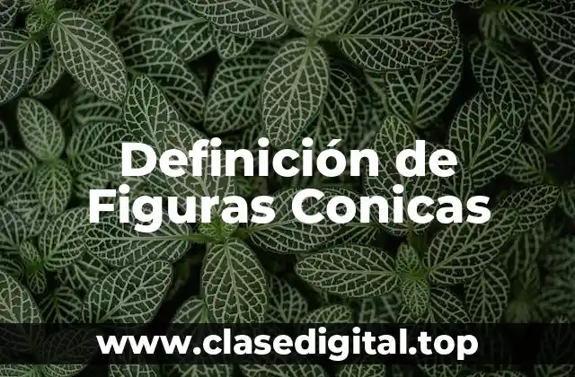 Definición de Figuras Conicas