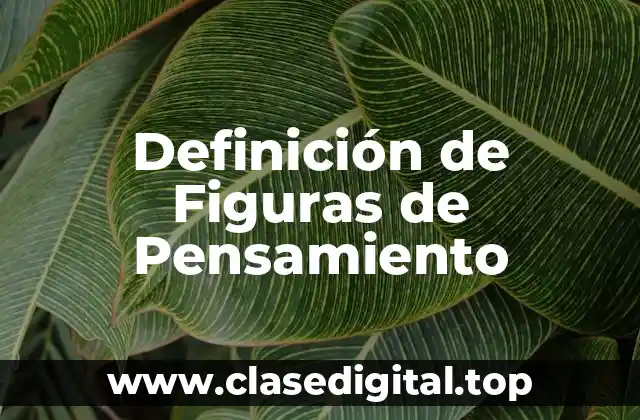 Definición de Figuras de Pensamiento