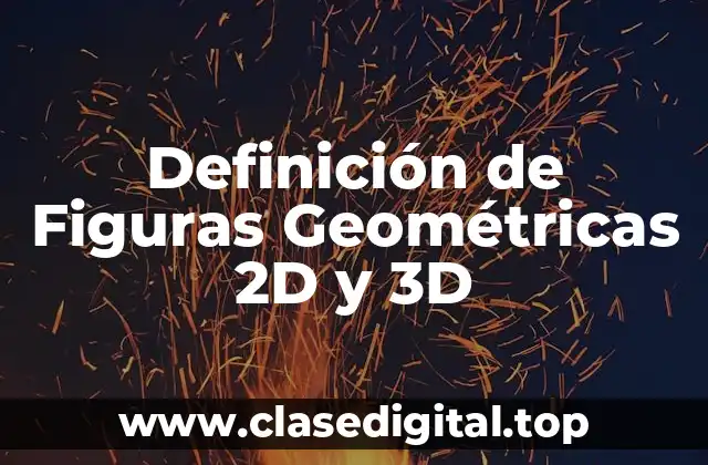 Definición de Figuras Geométricas 2D y 3D