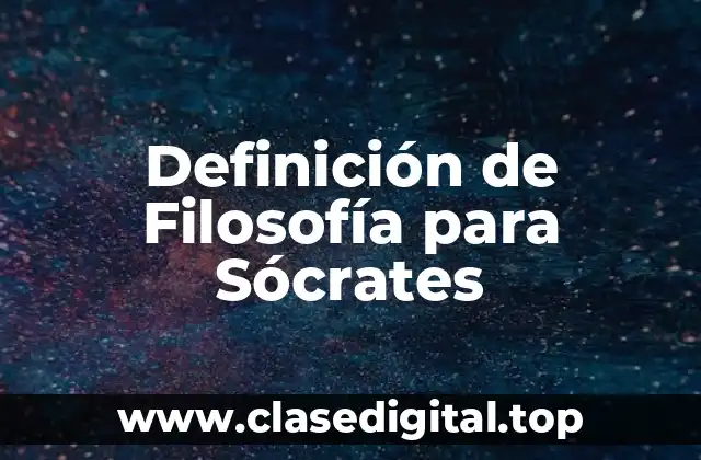 Definición Técnica de Filosofía