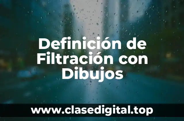 Definición de Filtración con Dibujos