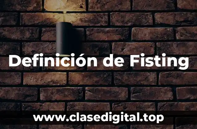 Definición de Fisting