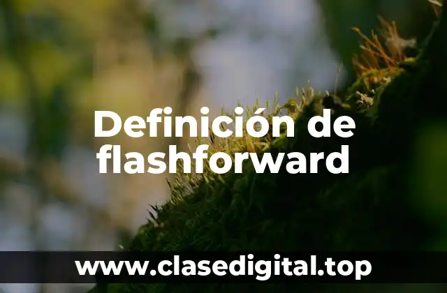 Definición de flashforward