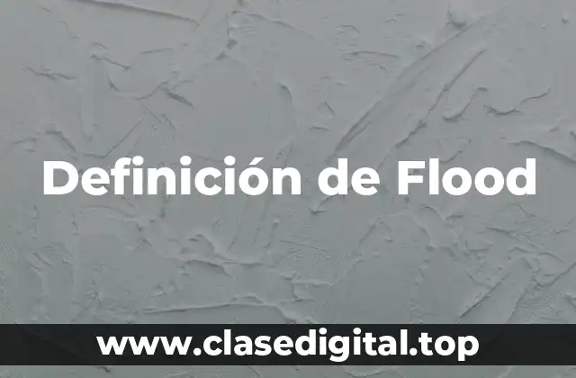 Definición de Flood