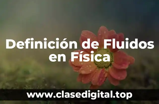 Definición de Fluidos en Física