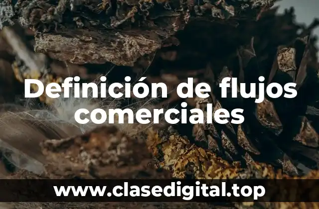 Ejemplos de flujos comerciales