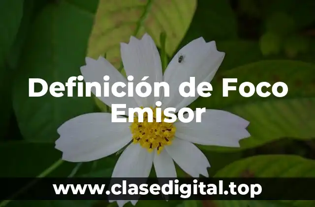 Definición de Foco Emisor