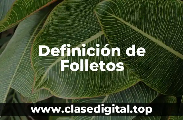 Definición de Folletos