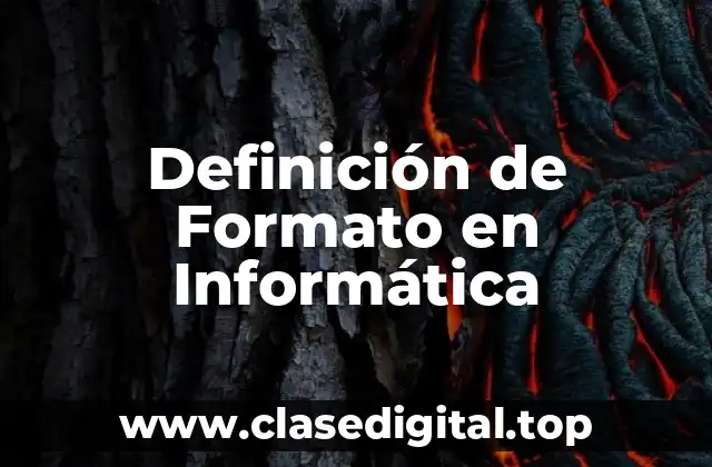 Definición de Formato en Informática