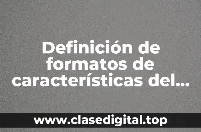 Ejemplos de formatos de características del inmueble de una escuela