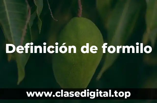 Definición de formilo