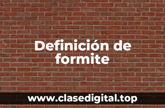 Definición de formite